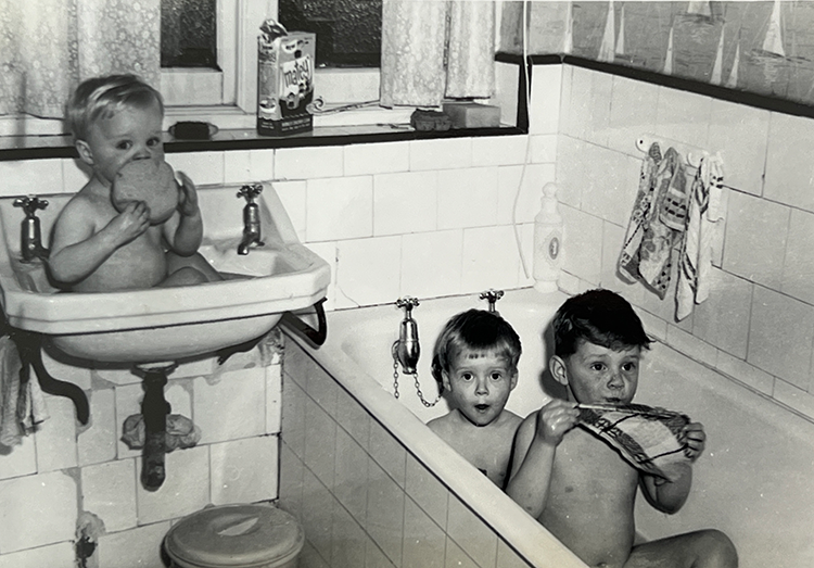 Bath-time 1960s style!